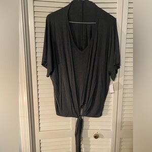 New top with tie hem size L